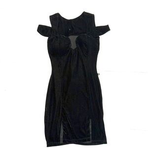 Elegant Black Velvet Dress